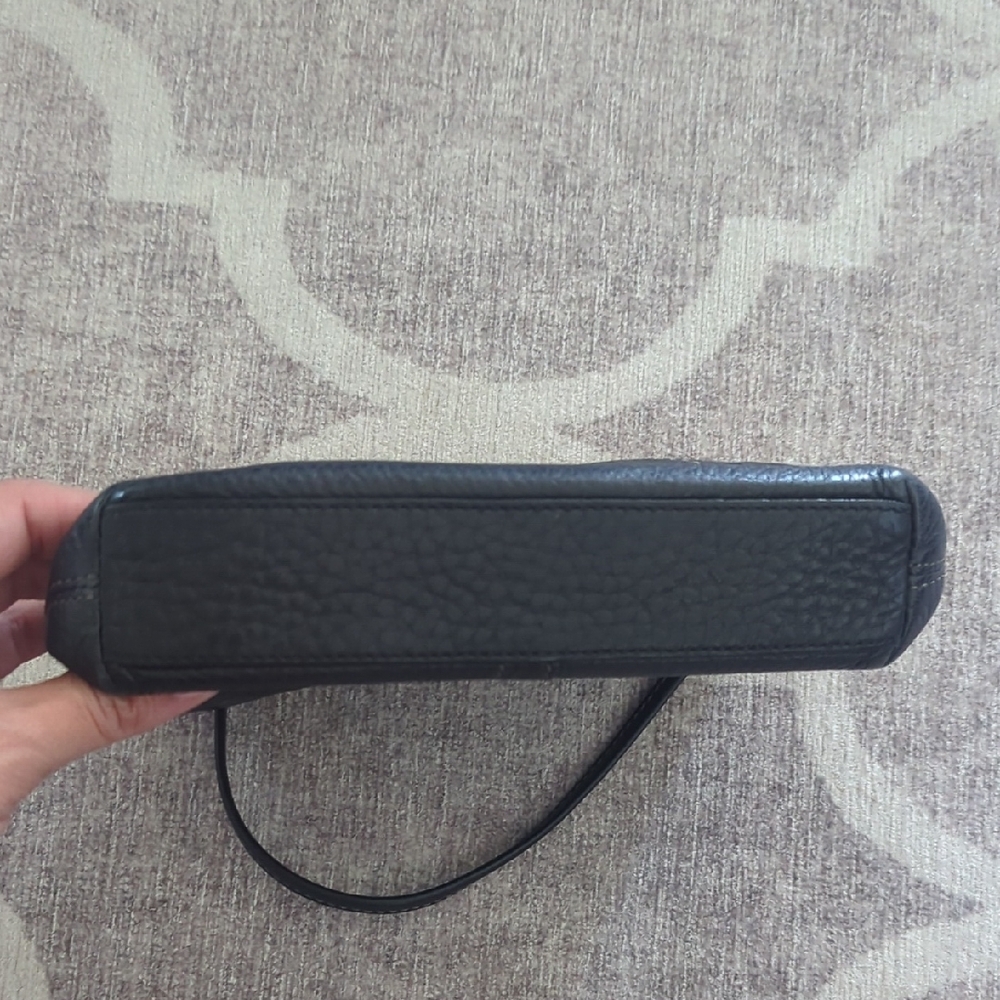 Classic Hampton Coach Black Pebbled Leather Mini Bag - Picture 5 of 8
